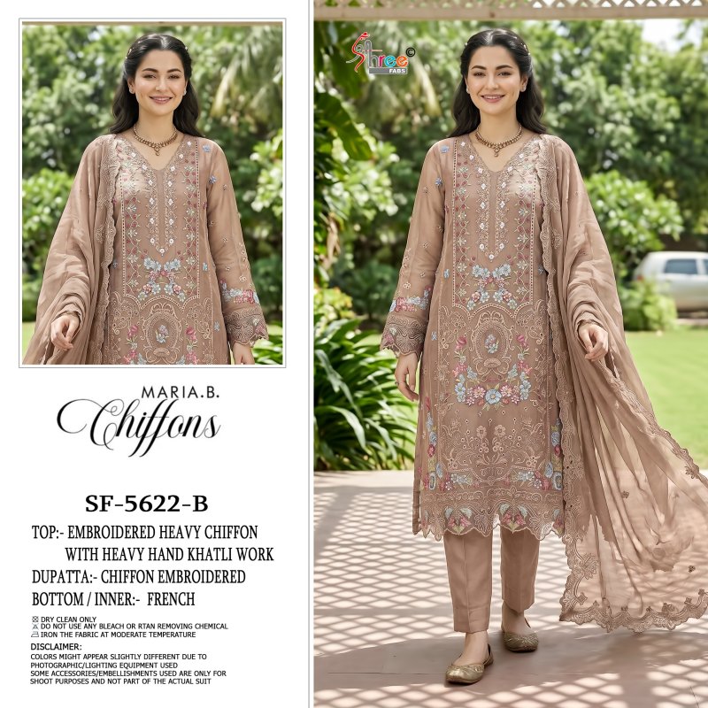 Sf 5622 A To D By Shree Chiffon Pakistani Salwar Suits